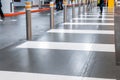 Parking garage - interior shot of multi-story car park, underground parking with cars. Parking garage underground Royalty Free Stock Photo