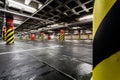Parking garage underground interior Royalty Free Stock Photo