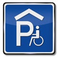 Parking garage for wheelchair users