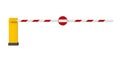 Parking Gate Barrier Isolated Royalty Free Stock Photo