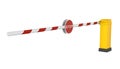 Parking Gate Barrier Isolated Royalty Free Stock Photo