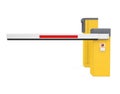 Parking Gate Barrier Isolated Royalty Free Stock Photo
