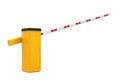 Parking Gate Barrier Isolated Royalty Free Stock Photo