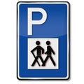 Parking for hikers and biking trail Royalty Free Stock Photo
