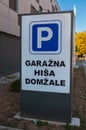 The parking house in Domzale