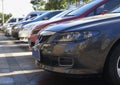 Parking lot cars Royalty Free Stock Photo