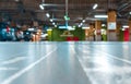 Parking lot cars blurred. Car lot parking space in underground city garage. Empty road asphalt background in soft focus Royalty Free Stock Photo