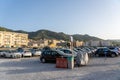 Parking lot in Cefalu, Sicily