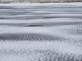 Parking lot covered ice road Royalty Free Stock Photo
