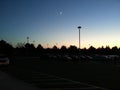 Parking lot evening view