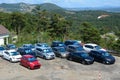 Parking lot on the hill in Dalat, Vietnam