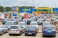 parking lot of the IKEA store in Magdeburg