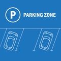 Parking lot illustration. Car and transportation, auto park