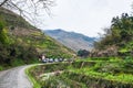 Parking lot near Dazhai Longsheng village Royalty Free Stock Photo