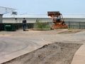 Parking Lot Repair Royalty Free Stock Photo