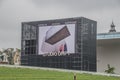 Parking Lot From The Stedelijk Museum With Billboard At Amsterdam The Netherlands 2018