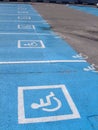 Parking lots for disabled persons