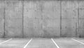 Parking Lots in a an Empty Garage Royalty Free Stock Photo