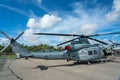 Parking Marines Bell UH-1Y Venom Helicopter used for transport on the airport