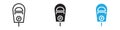 Parking meter icon vector