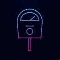 Parking meter line nolan icon. Simple thin line, outline vector of web icons for ui and ux, website or mobile application Royalty Free Stock Photo