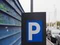 Parking meter sign Royalty Free Stock Photo