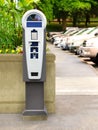 Parking Meter Ticket standing Pay Station Kiosk Terminal Royalty Free Stock Photo