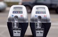 Parking meters Royalty Free Stock Photo