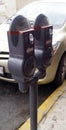 Parking meters Royalty Free Stock Photo