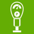 Parking meters icon green