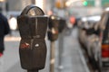 Parking Meters in New York City Royalty Free Stock Photo