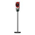 Parking meters.Parking lot with authorized parking machine.Self service parking pay.Wireless, contactless or cashless