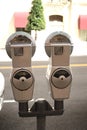 Parking meters Royalty Free Stock Photo