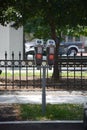 Parking meters Royalty Free Stock Photo