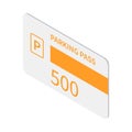 Parking Pass Icon Royalty Free Stock Photo