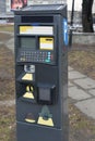 Parking payment machine Royalty Free Stock Photo