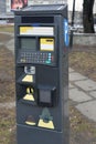 A parking payment machine
