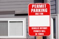 Parking Permit Sign