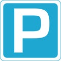 Parking place sign