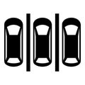 Parking plan icon , simple style