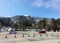 Parking for public transport in the National Park of Kamikochi