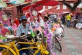 Parking rickshaws in Dutch Square in Malacca