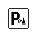 Parking sensor icon. Vector illustration. Eps 10.