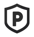 parking shield design Royalty Free Stock Photo