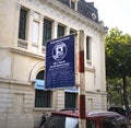 Parking sign in Hanoi, Vietnam