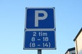 Parking sign