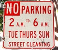 A parking sign