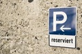 Parking sign 16