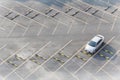 A Parking space from above. Royalty Free Stock Photo