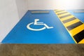 The parking space is available to for the disabled. The symbol o